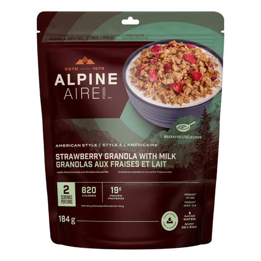 Granola aux fraises et lait de AlpineAire