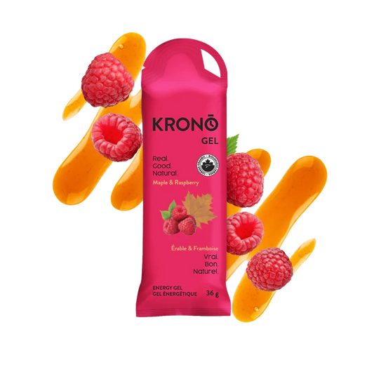 Gel érable et framboise de Krono Nutrition
