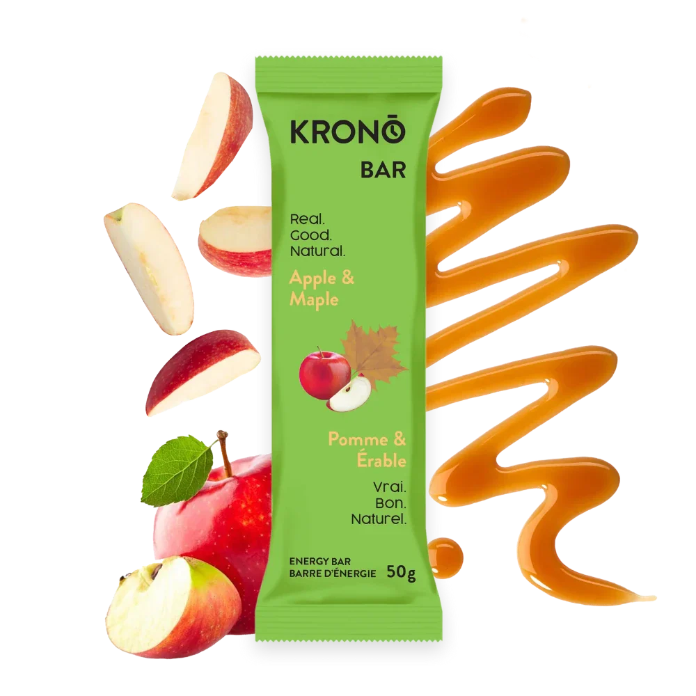 Barre énergétique érable et pomme de Krono Nutrition