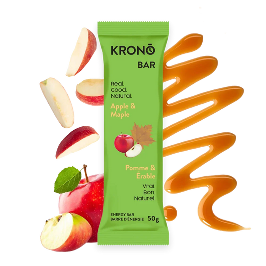 Barre énergétique érable et pomme de Krono Nutrition