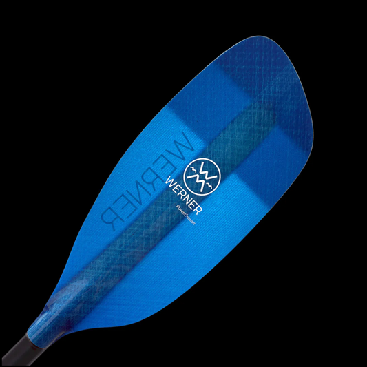 Pagaie Powerhouse 1pc manche ergonomique LR Bleu de Werner