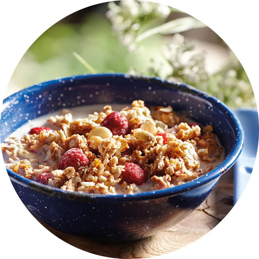 Granola aux framboises et à la vanille de Happy Yak