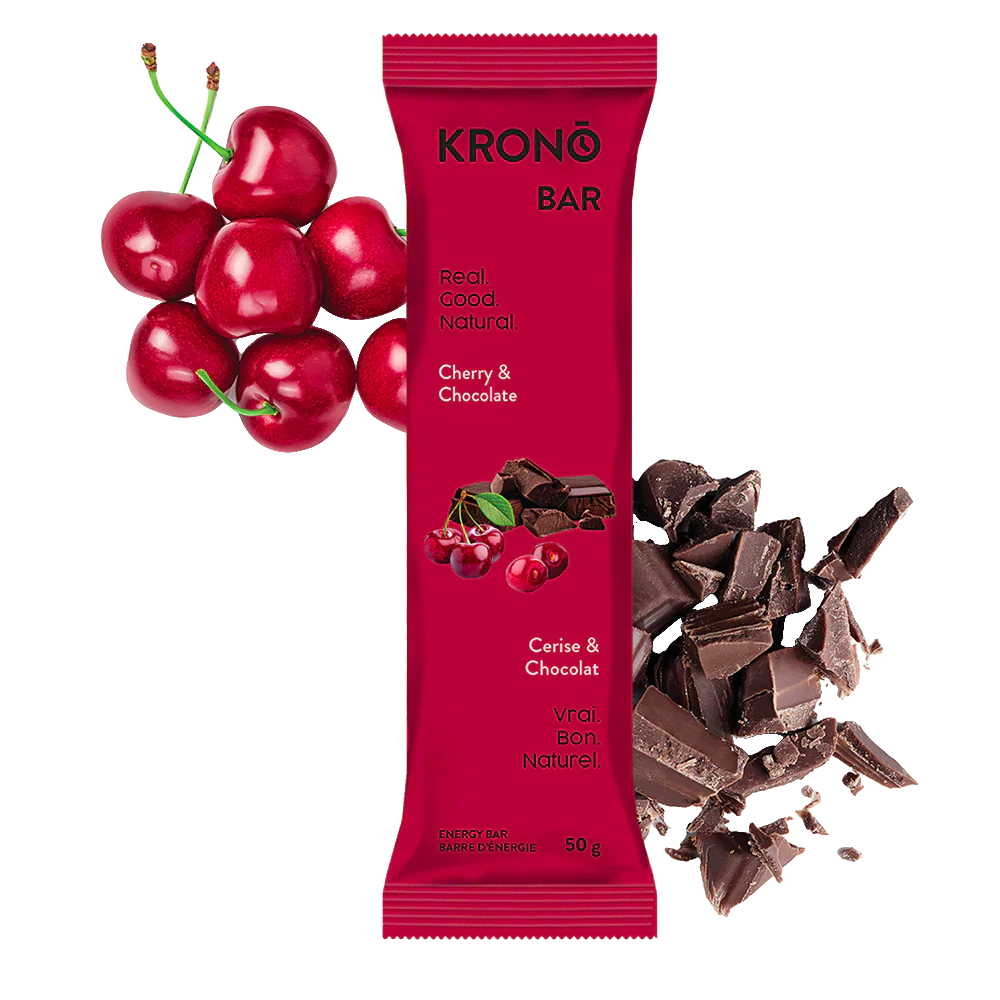 Barre énergétique cerise et chocolat de Krono Nutrition