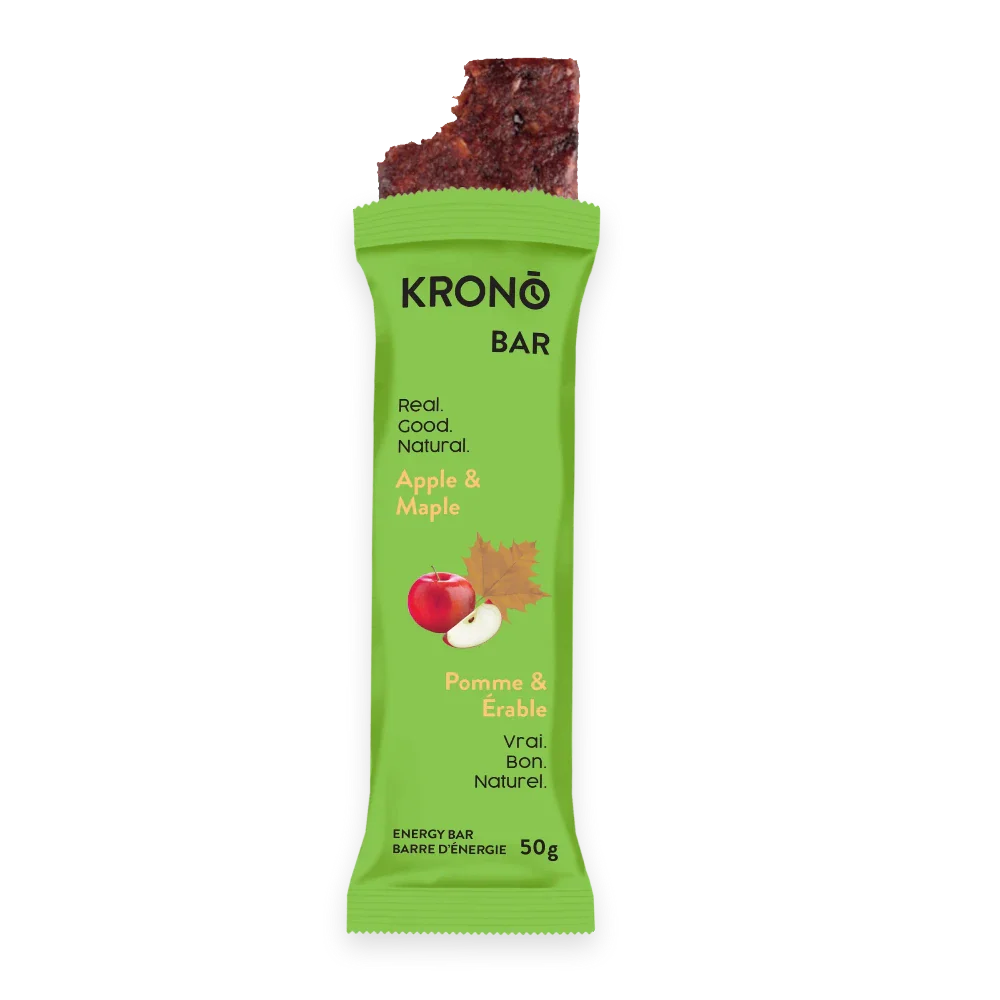 Barre énergétique érable et pomme de Krono Nutrition