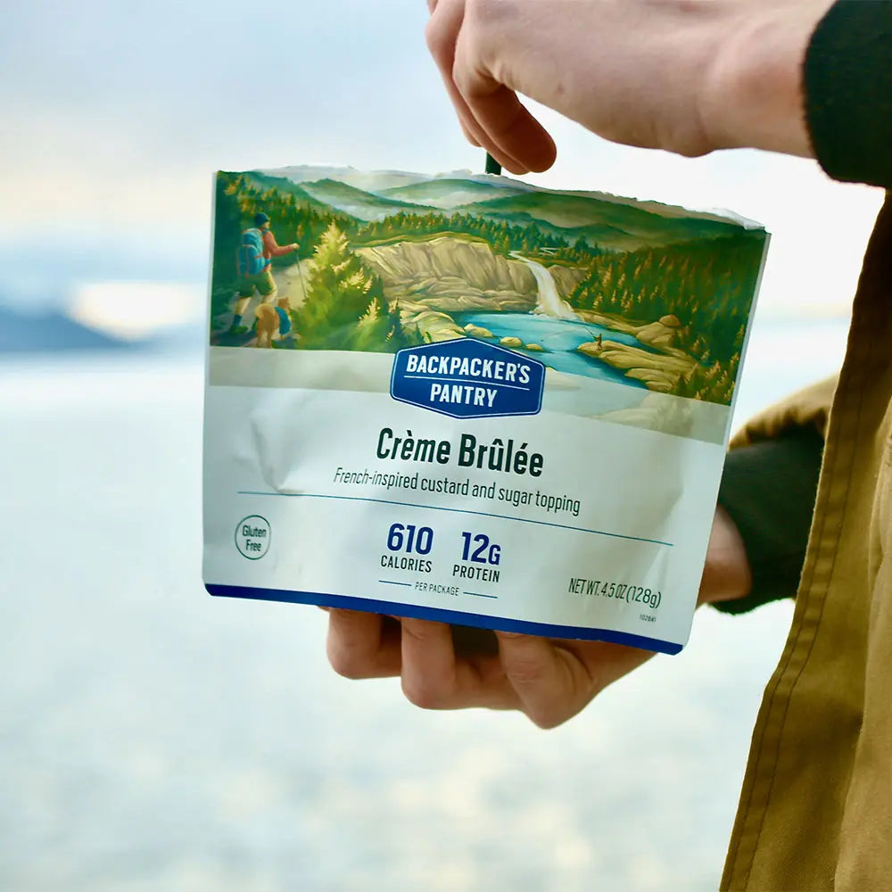 Crème brûlée de Backpacker's Pantry - Pagaie Québec
