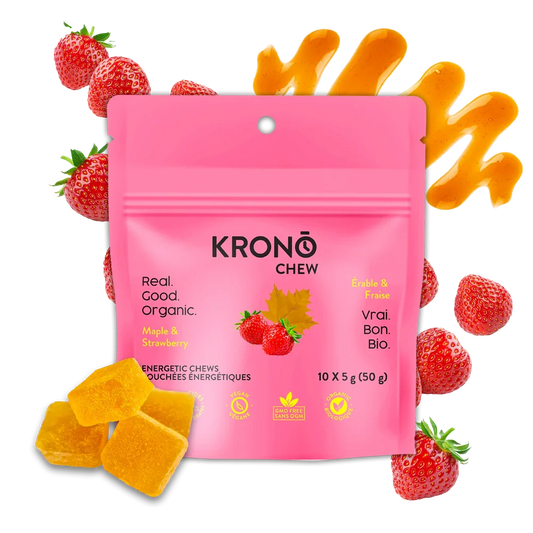 Bouchées énergétiques érable et fraise de Krono Nutrition