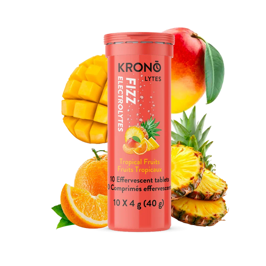 Comprimés effervescents fruits tropicaux de Krono Nutrition