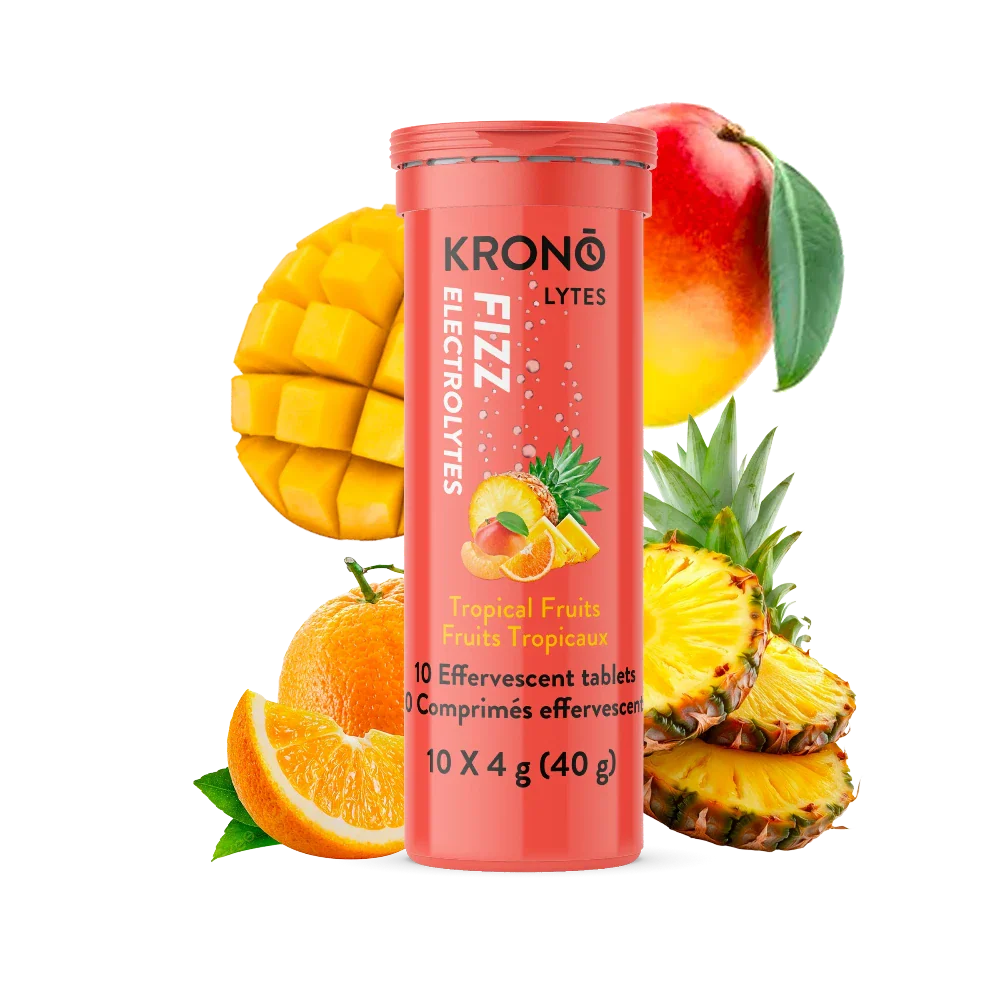 Comprimés effervescents fruits tropicaux de Krono Nutrition