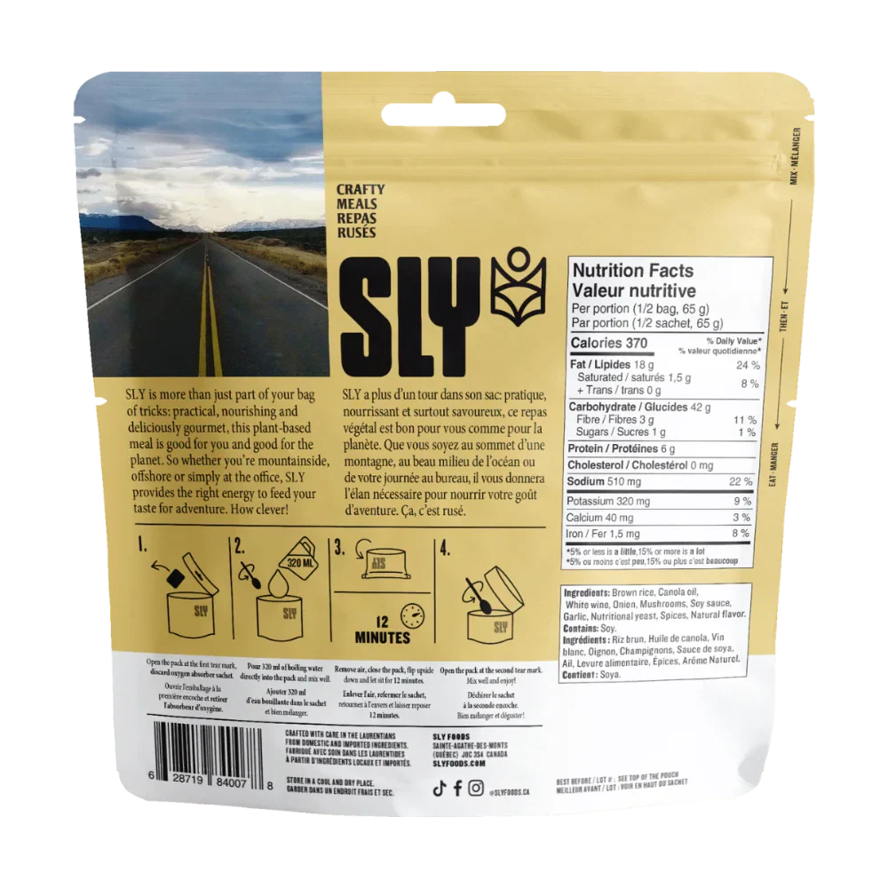 Risotto aux champignons de Sly Foods