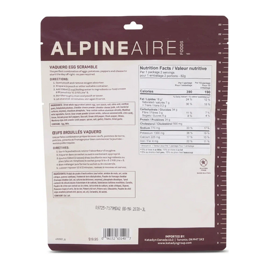 Oeufs brouillés Vaquero de AlpineAire