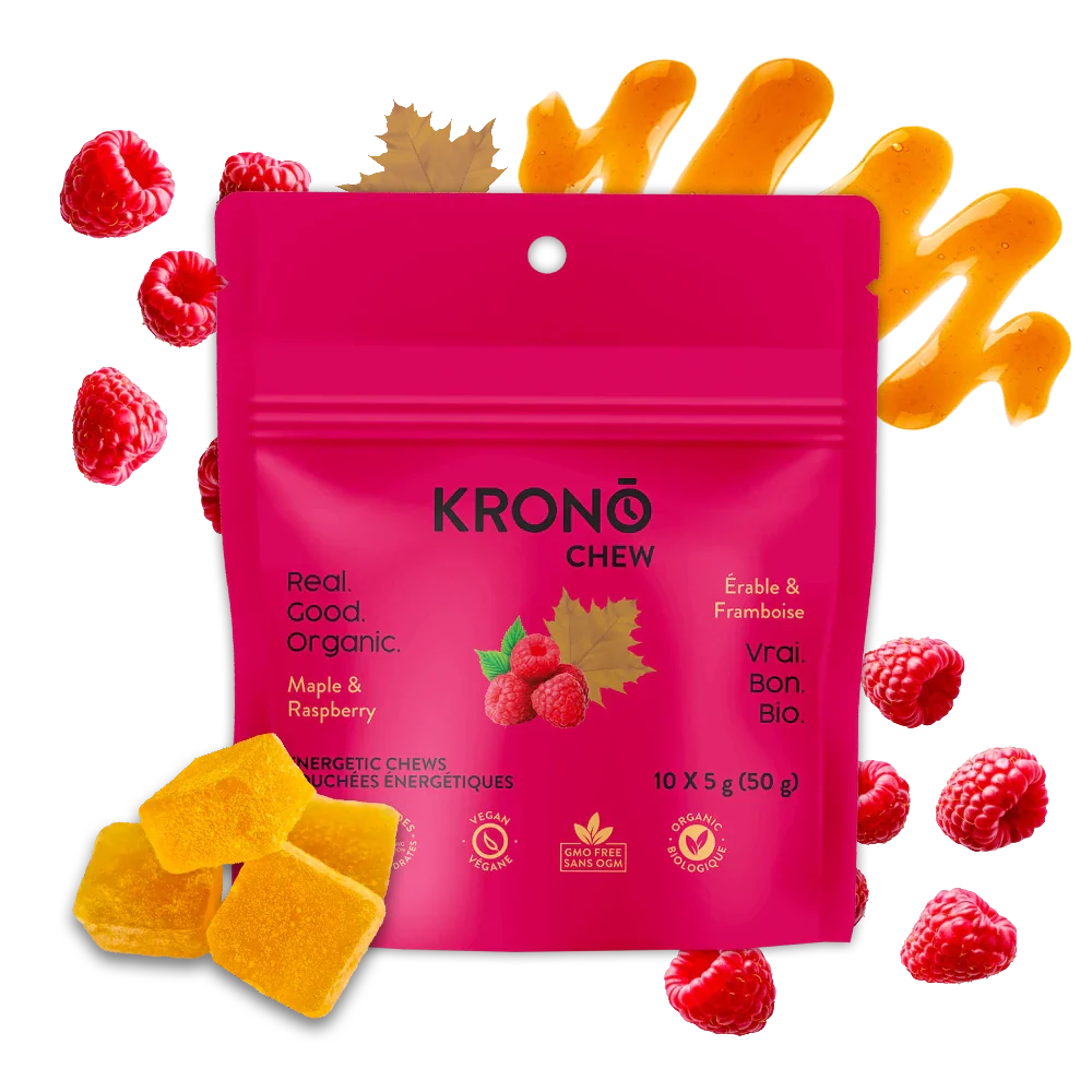Bouchées énergétiques érable et framboise de Krono Nutrition