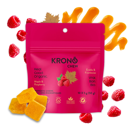 Bouchées énergétiques érable et framboise de Krono Nutrition