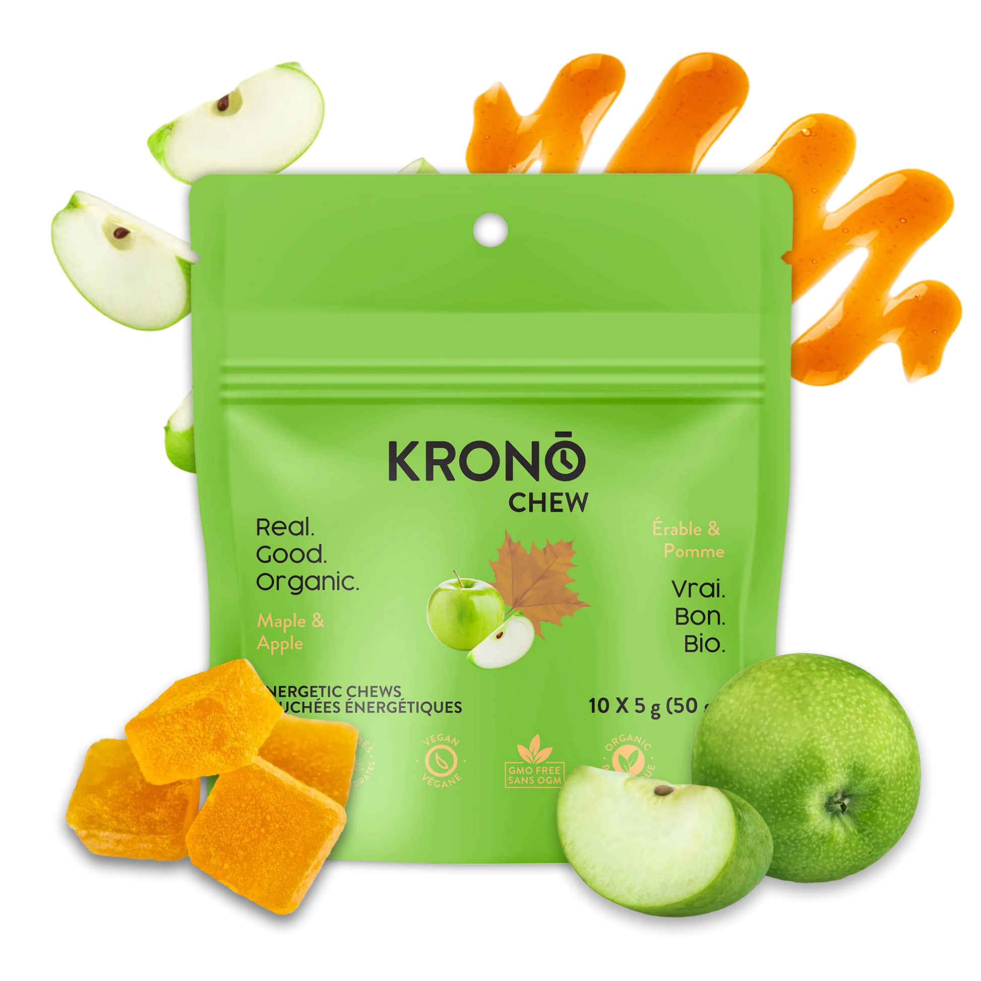 Bouchées énergétiques érable et pomme de Krono Nutrition - Pagaie Québec