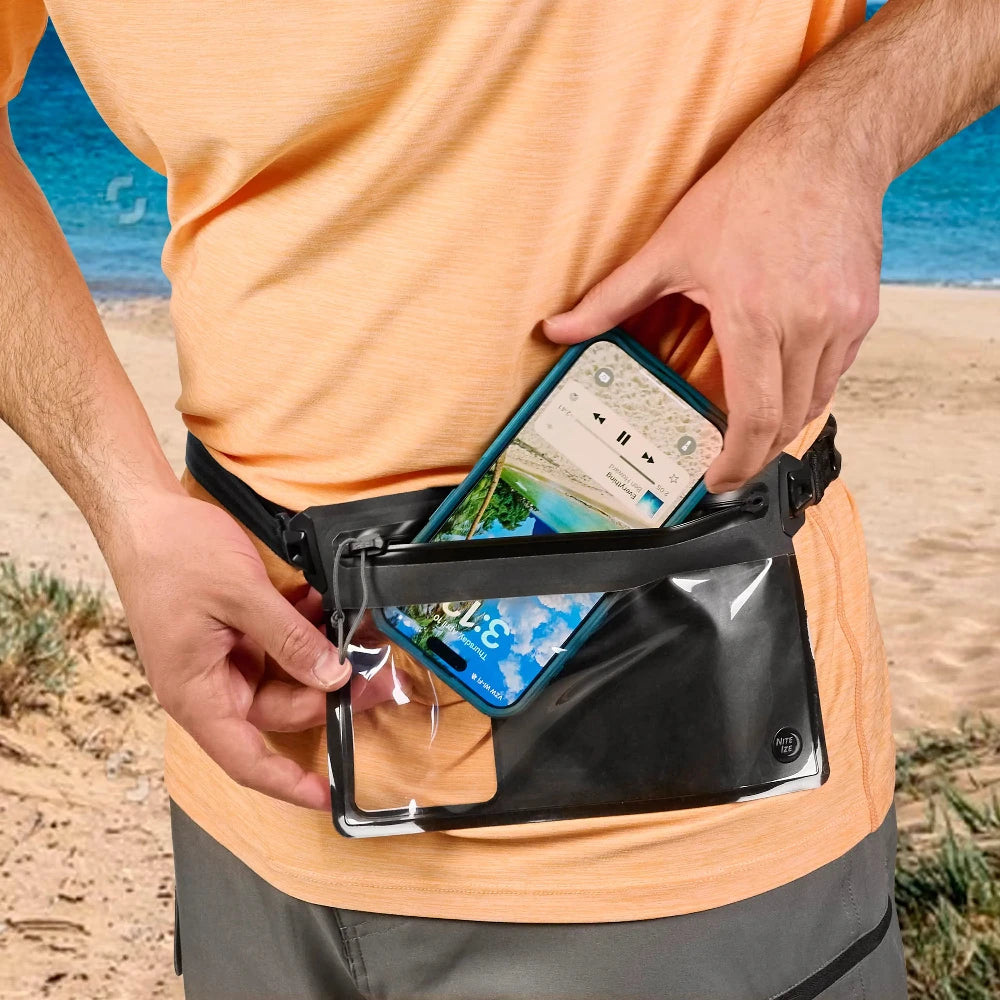Étui RunOff Waterproof Phone Belt Pouch de Nite Ize