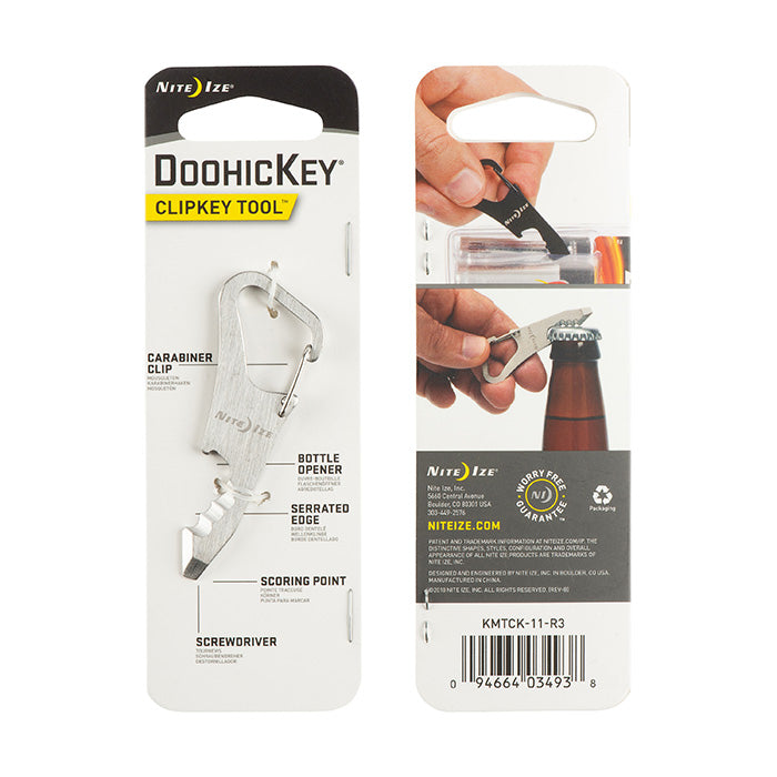 Outil de porte-clés Doohickey ClipKey Tool inox de Nite Ize