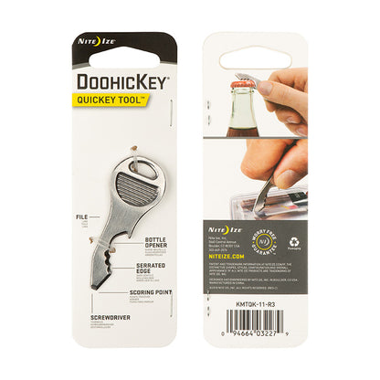 Outil de porte-clés Doohickey QuicKey Key Tool inox de Nite Ize
