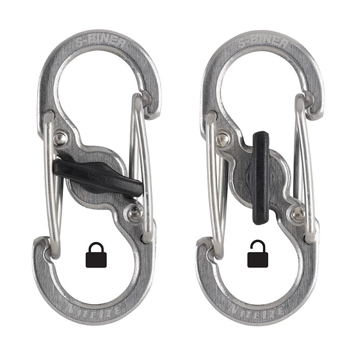Mousqueton S-Biner MicroLock en inox de Nite Ize - Pagaie Québec