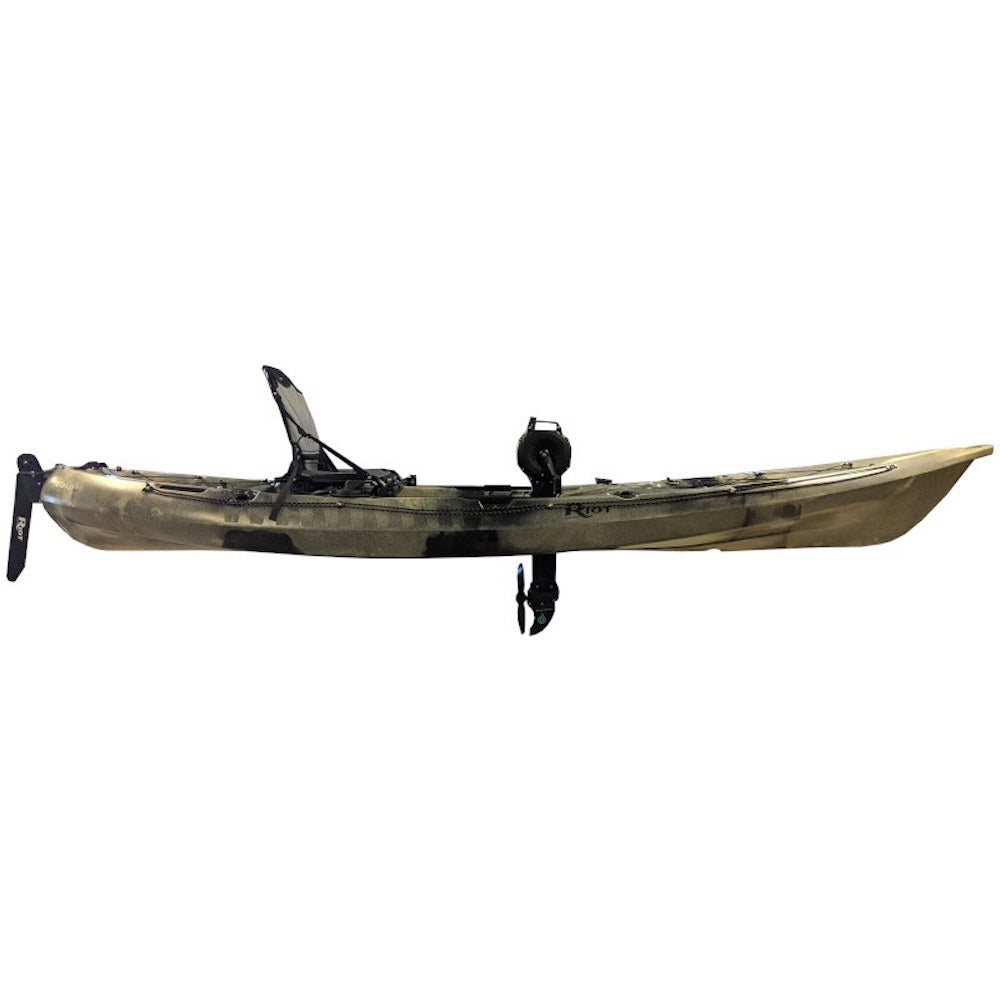 Kayak de pêche Mako 12 Impulse Drive de Riot - Pagaie Québec